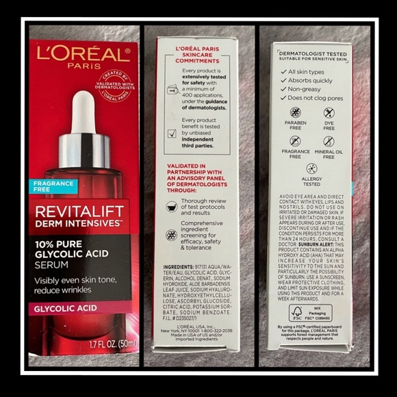 L’ORÉAL REVITALIFT 10% PURE GLYCOLIC ACID (FRESH!) - Picture 3 of 3